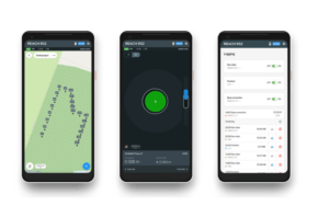 Application mobile pour récepteur GPS Reach RS2