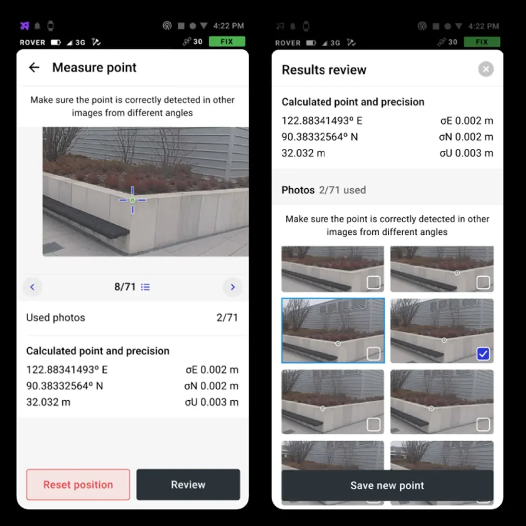 Avec le Reach RS4 et Emlid flow vous pouvez prendre des points GPS à distance