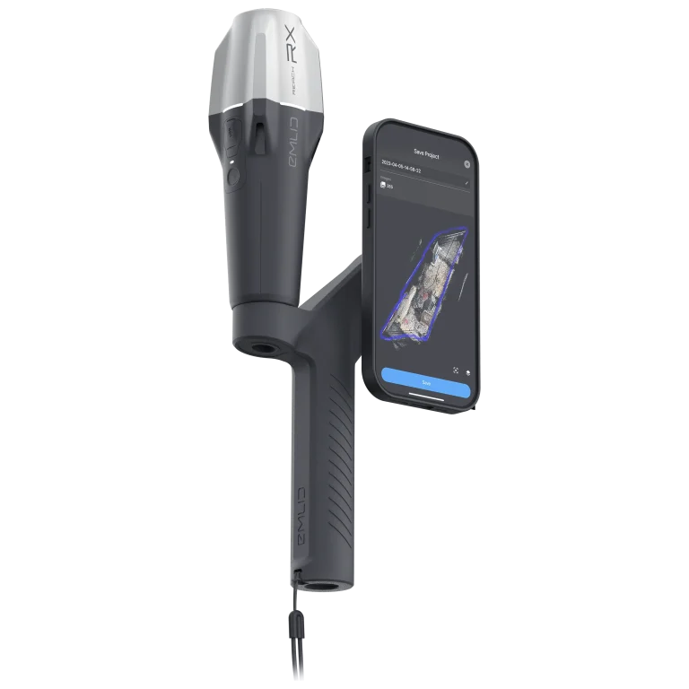 Vu de 3/4 de face du kit de scan 3D Emlid Pix4D